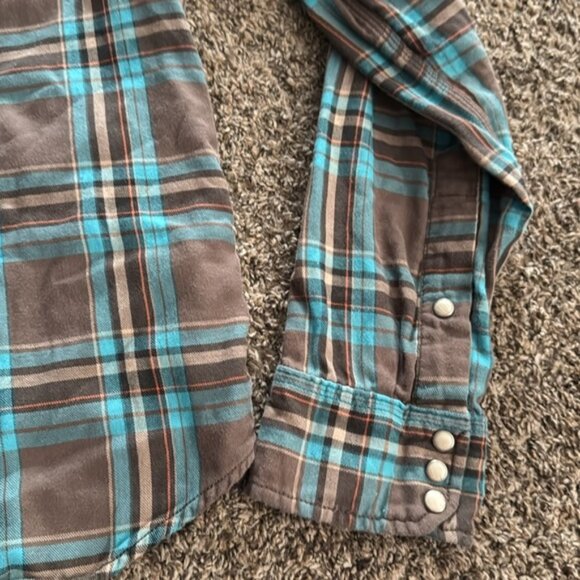 RUEHL No 925 XXL Blue Gray Plaid Flannel Shirt - Picture 5 of 8